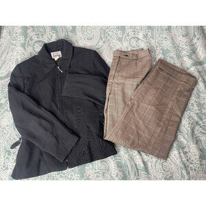 David N. Women's Size‎ 12 Dress Suit - Blazer + Trousers 100% Wool